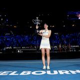 Rybakina Australian Open trophy